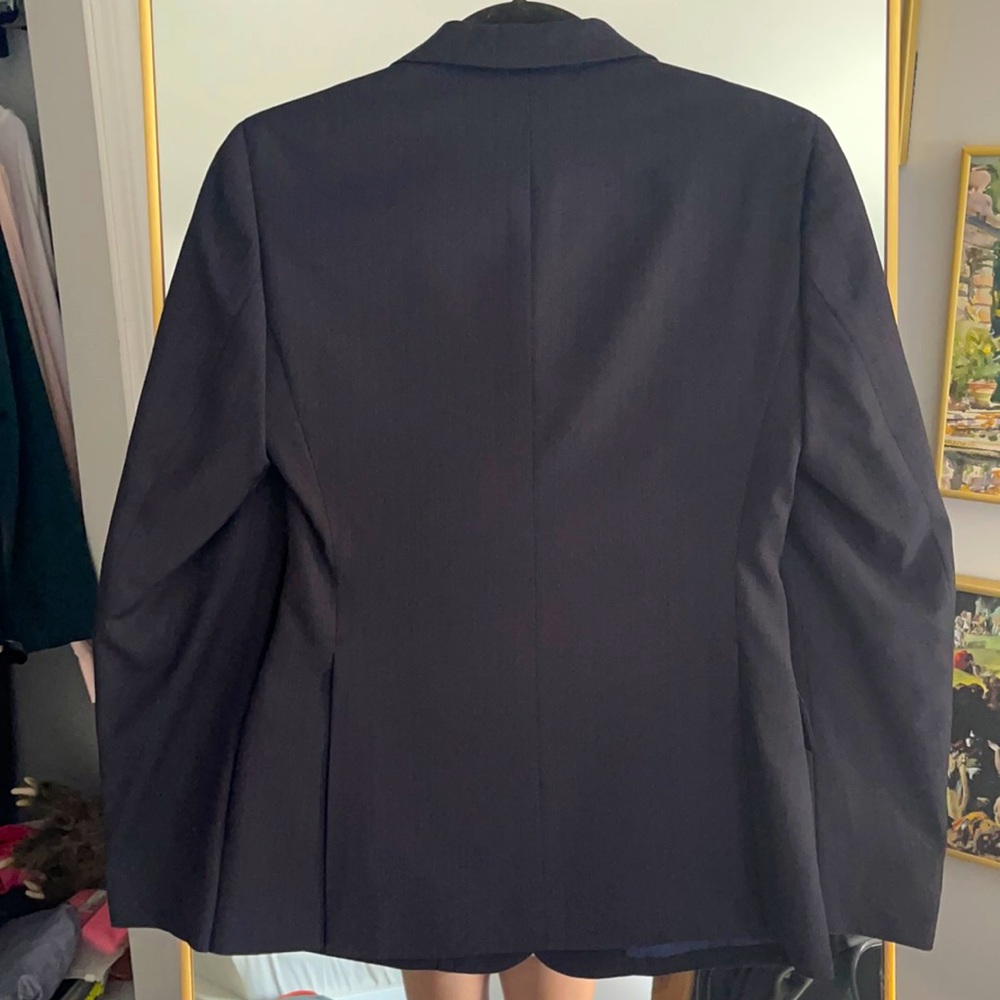 RJ Classics Navy Pinstripe Show Coat - Picture 2 of 3